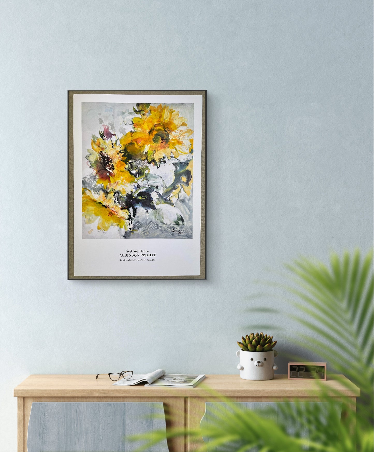 Aurigonpisarat maalattu juliste - uniikki taidemaalaus Svetlana Ruoho