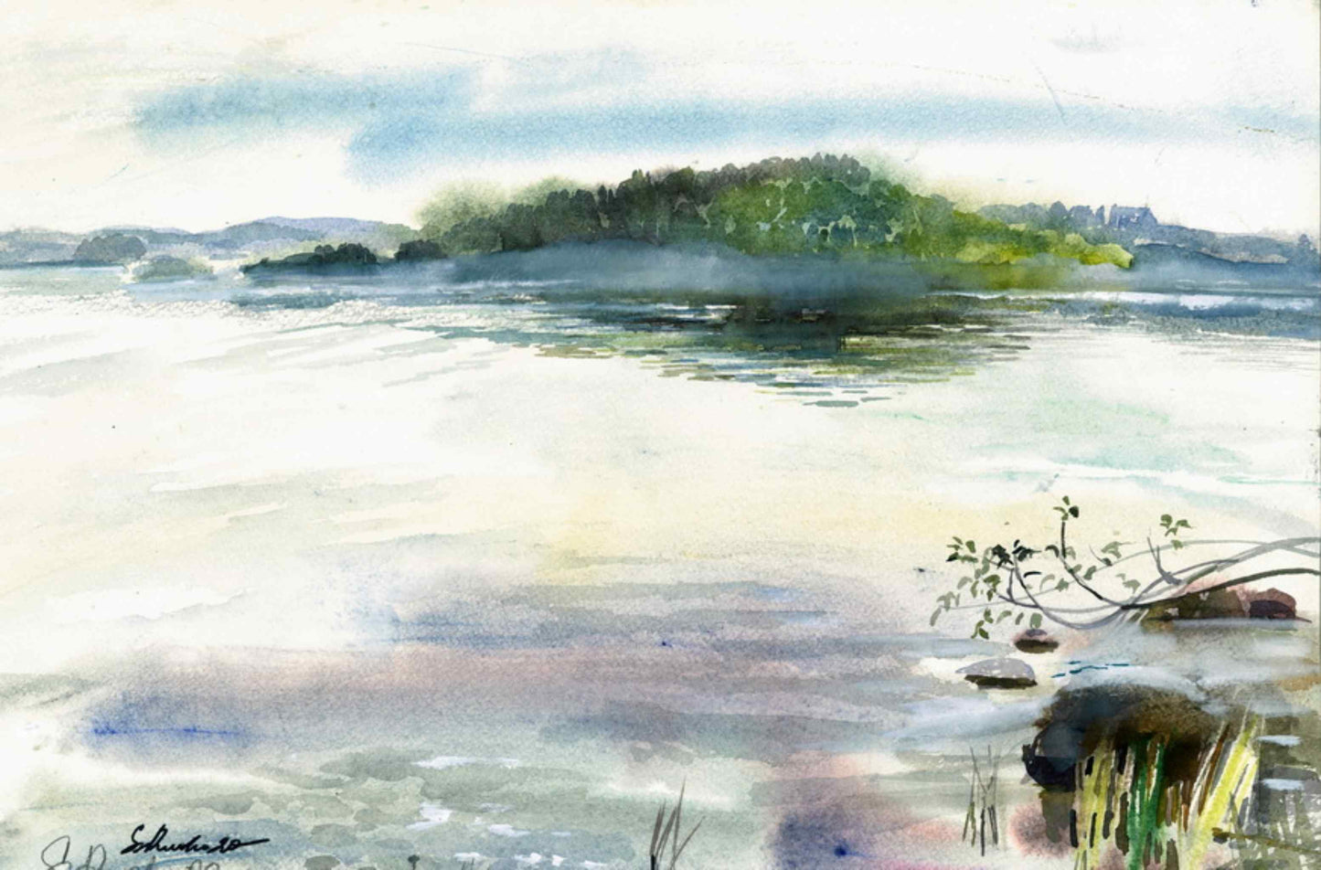 Saari - uniikki taidemaalaus Svetlana Ruoho