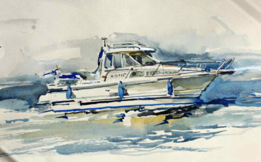 Tilausmaalaukset veneistä. - uniikki taidemaalaus Svetlana Ruoho