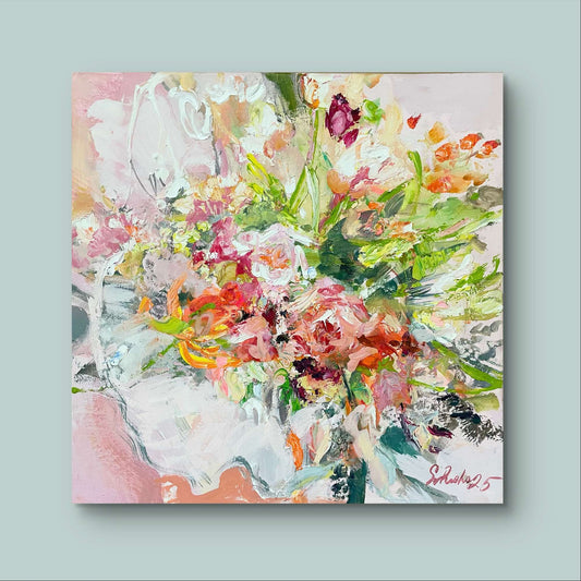 Kukat juhliin - uniikki taidemaalaus Svetlana Ruoho