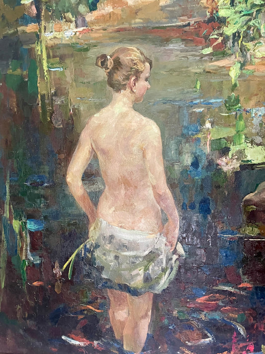 Lampi - uniikki taidemaalaus Svetlana Ruoho