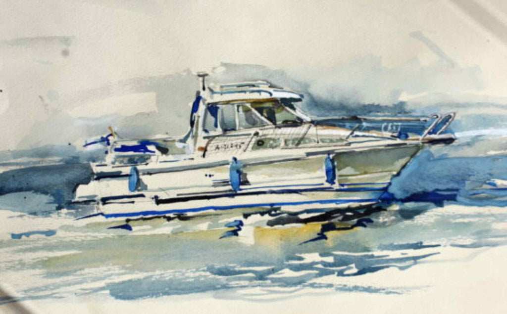 Tilausmaalaukset veneistä. - uniikki taidemaalaus Svetlana Ruoho