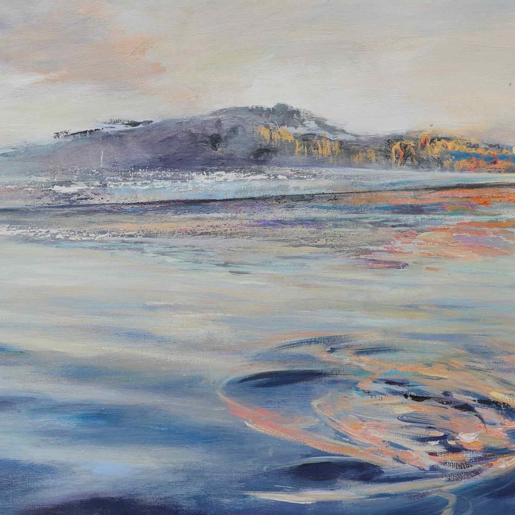 Jälleen yössä valkeassa saaret - uniikki taidemaalaus Svetlana Ruoho