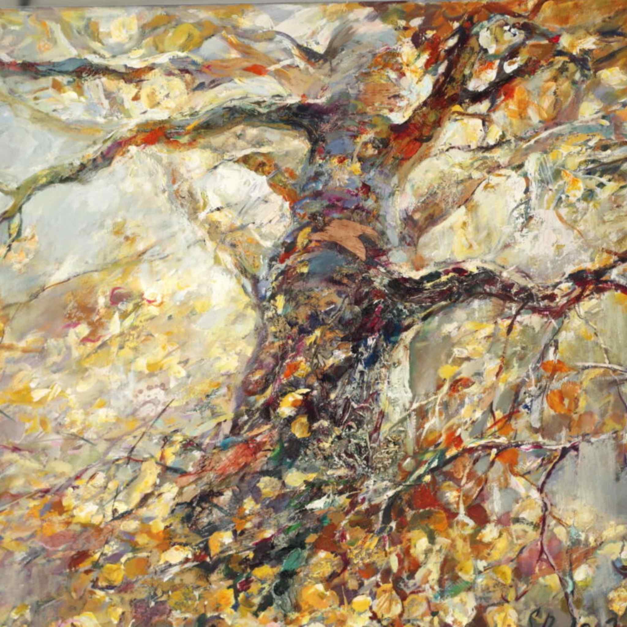 Kultaisessa valossa - uniikki taidemaalaus Svetlana Ruoho