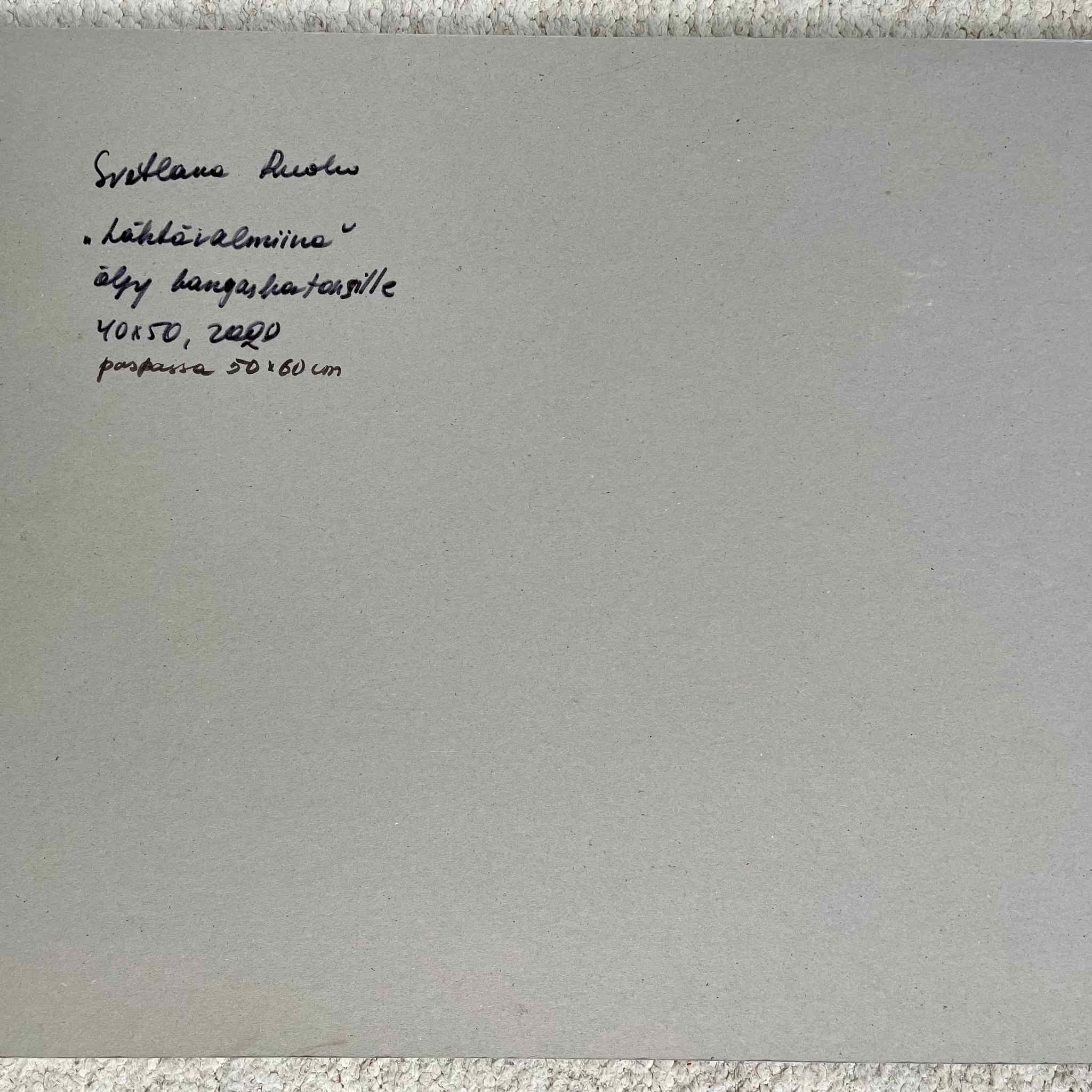 Lähtövalmiina - uniikki taidemaalaus Svetlana Ruoho