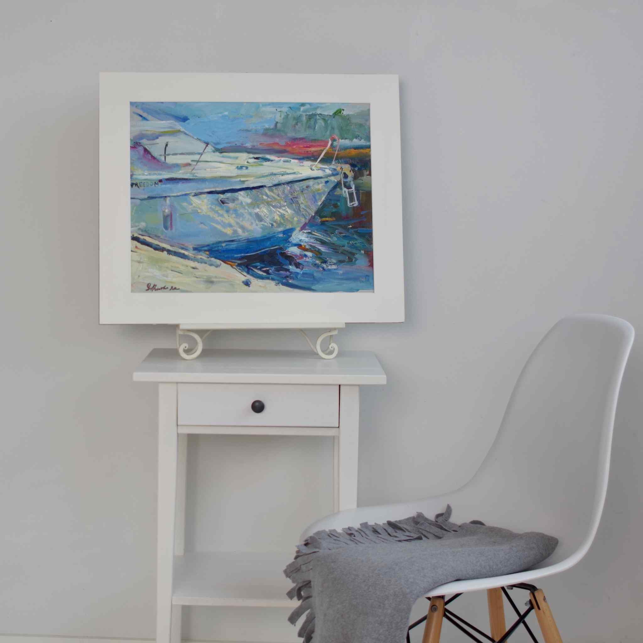 Lähtövalmiina - uniikki taidemaalaus Svetlana Ruoho