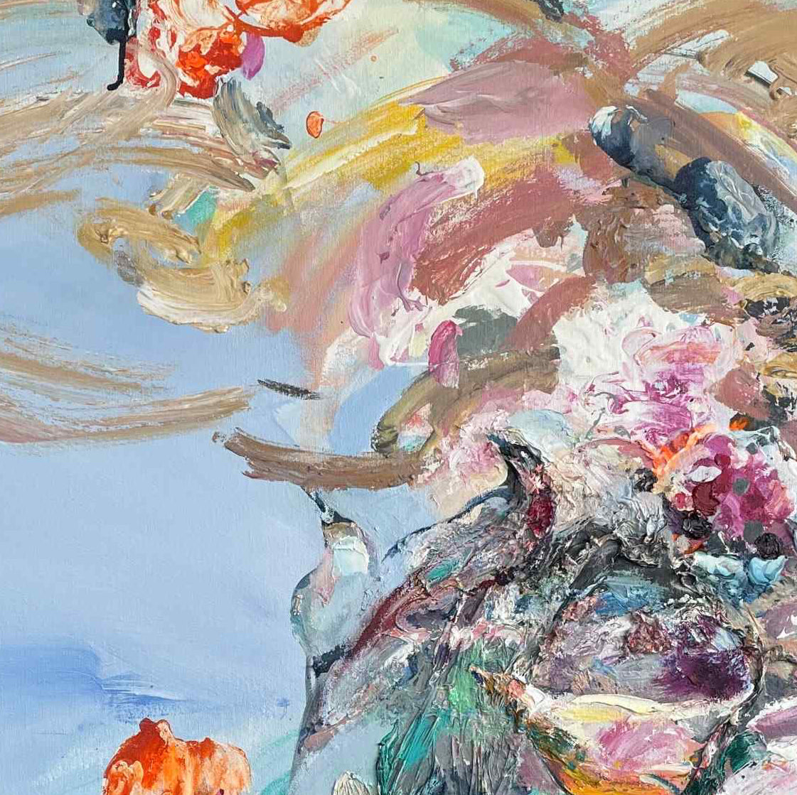Linnun puu - uniikki taidemaalaus Svetlana Ruoho