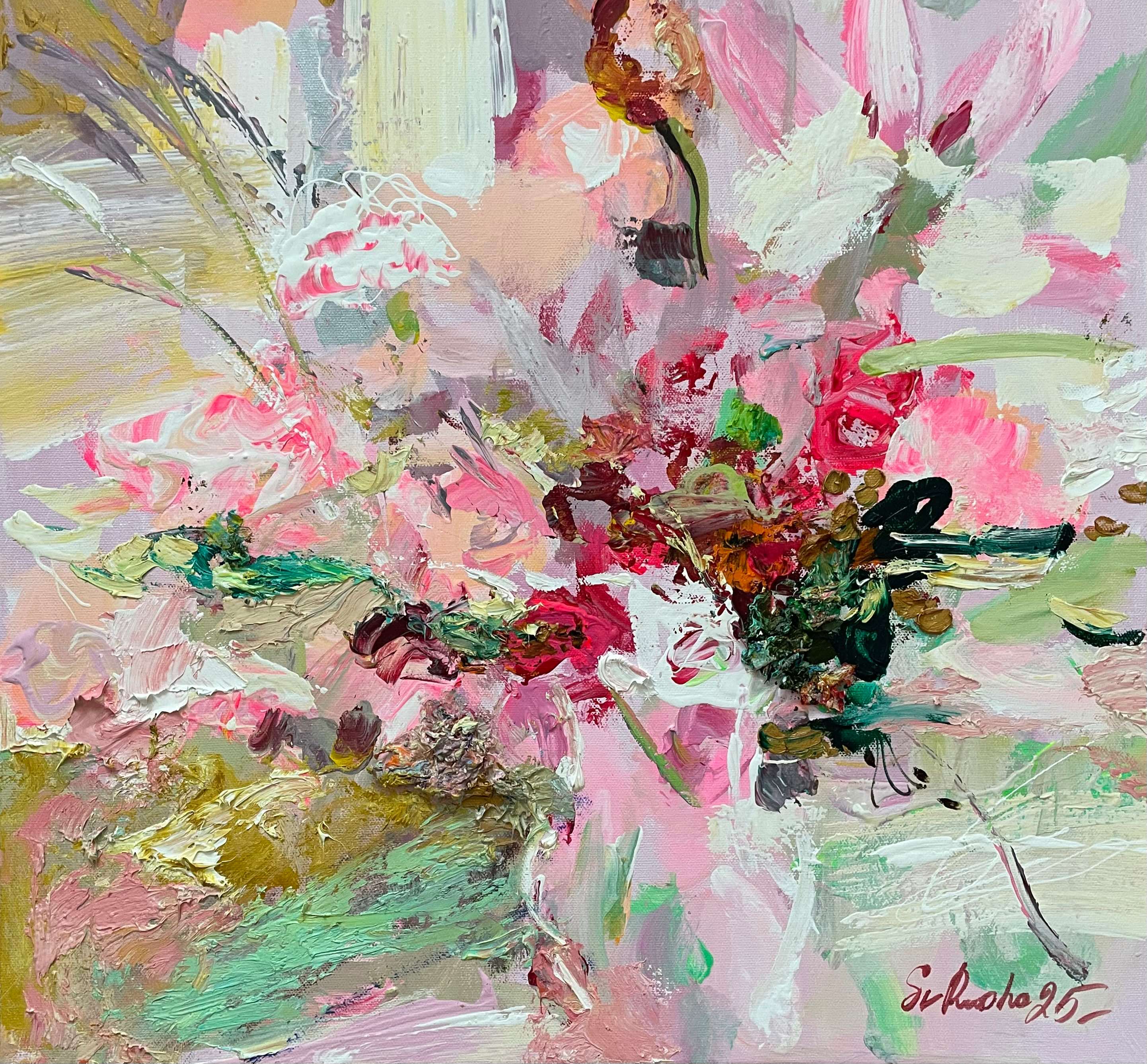 Kesän fiiliksissä - uniikki taidemaalaus Svetlana Ruoho