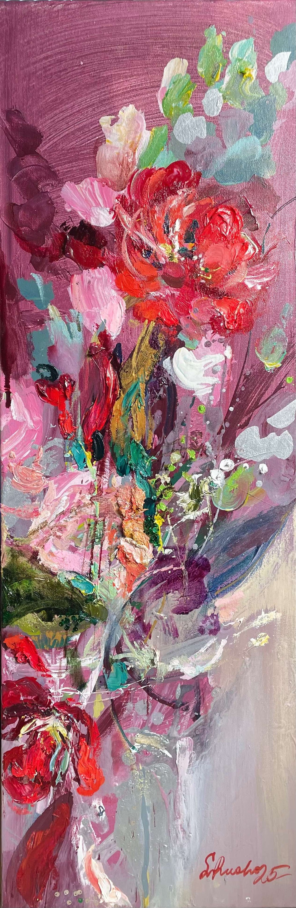 Kesän onnittelut - uniikki taidemaalaus Svetlana Ruoho