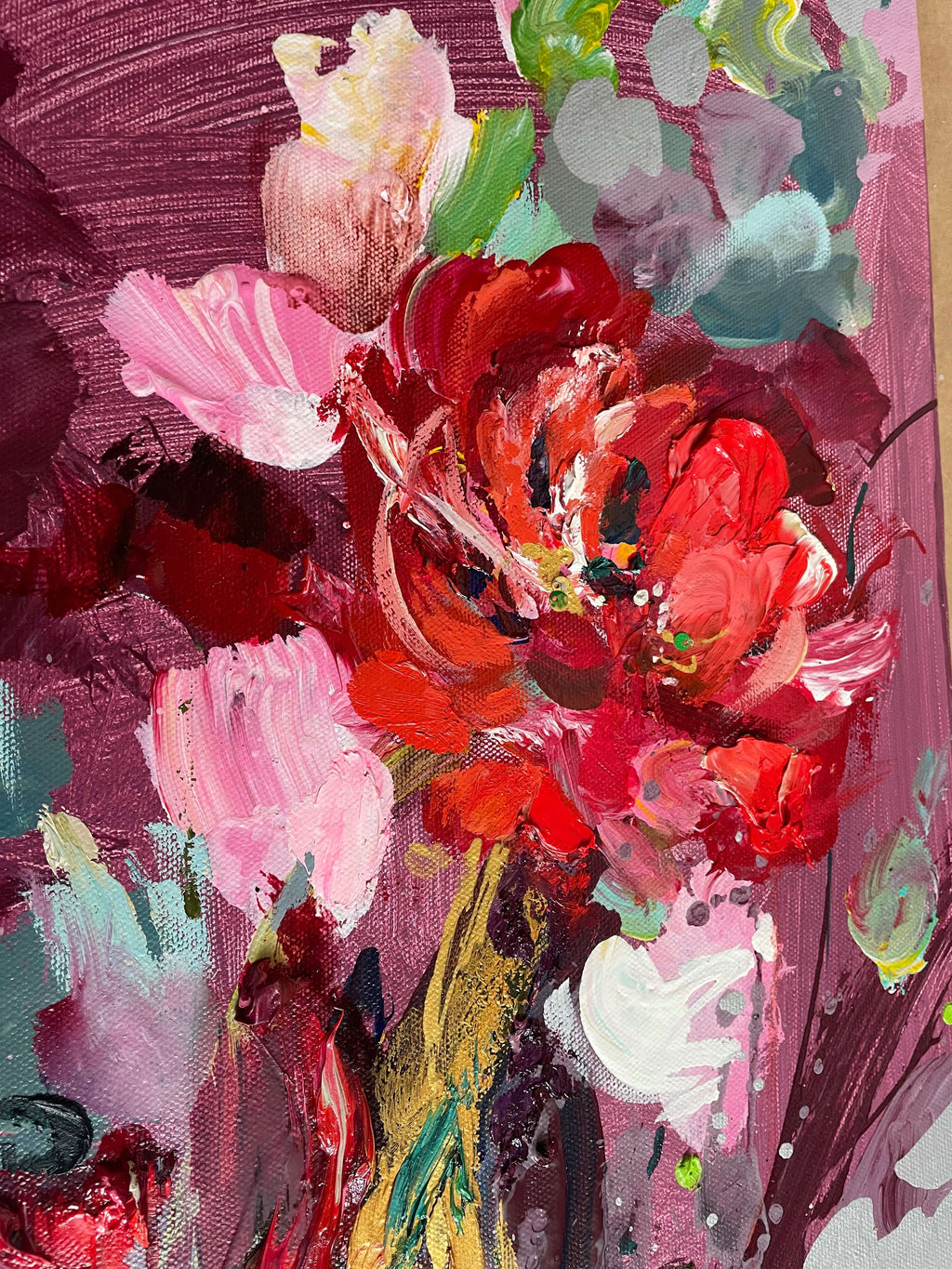 Kesän onnittelut - uniikki taidemaalaus Svetlana Ruoho