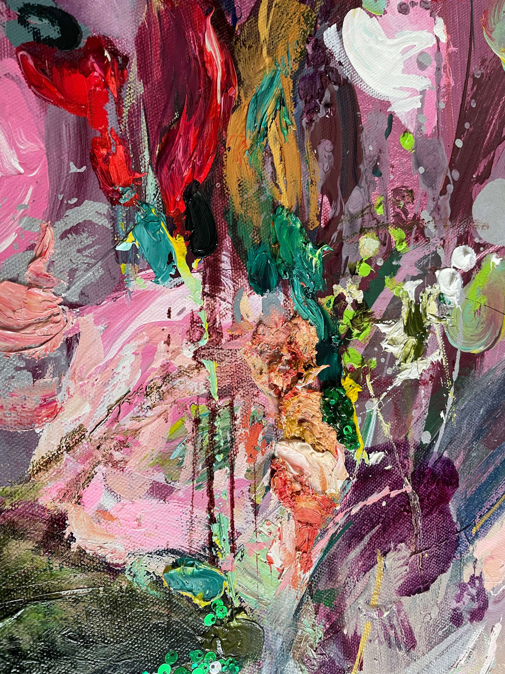 Kesän onnittelut - uniikki taidemaalaus Svetlana Ruoho