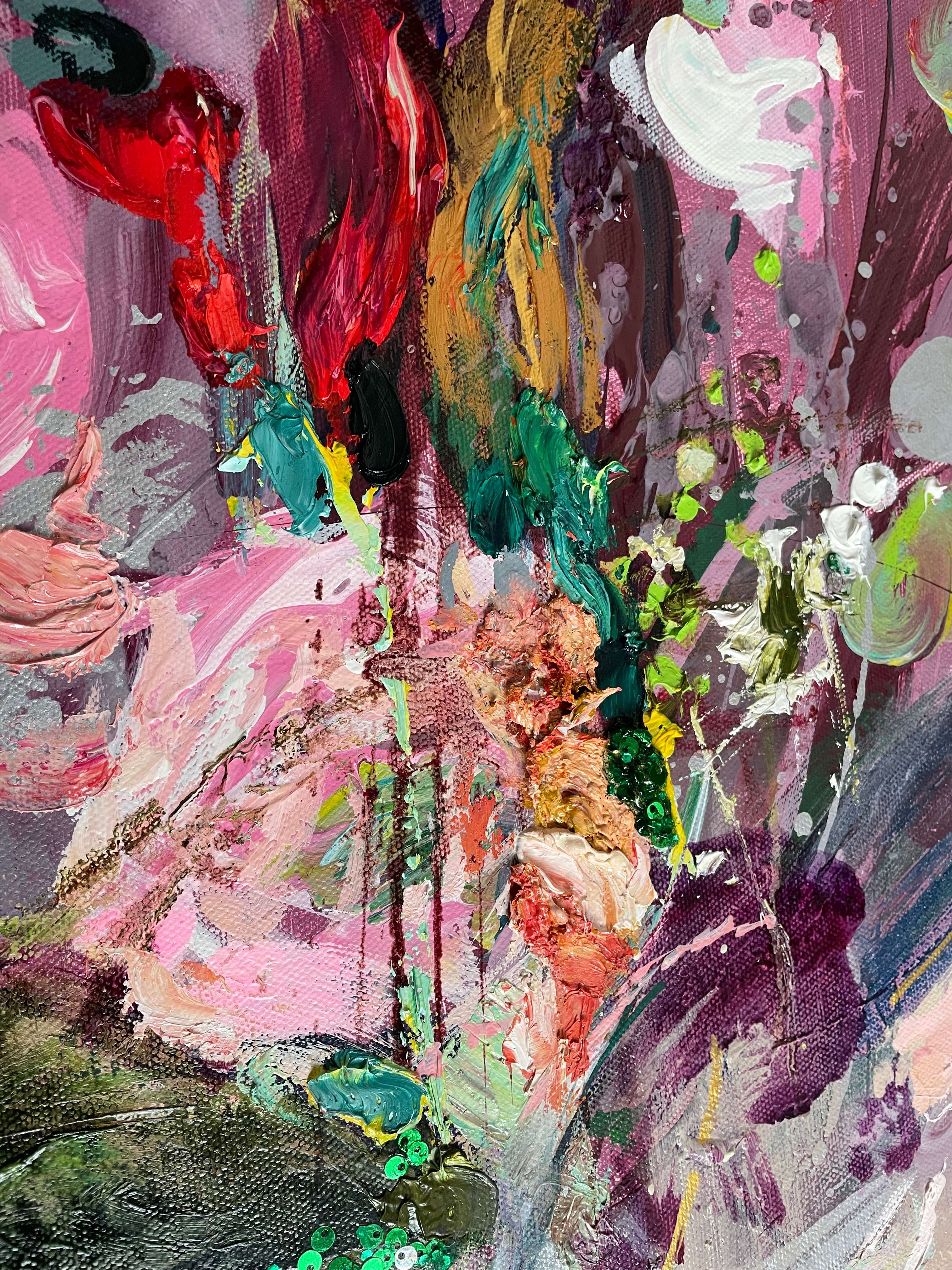 Kesän onnittelut - uniikki taidemaalaus Svetlana Ruoho