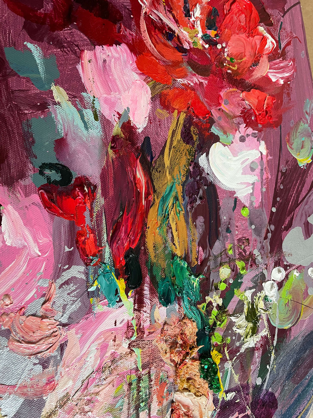 Kesän onnittelut - uniikki taidemaalaus Svetlana Ruoho