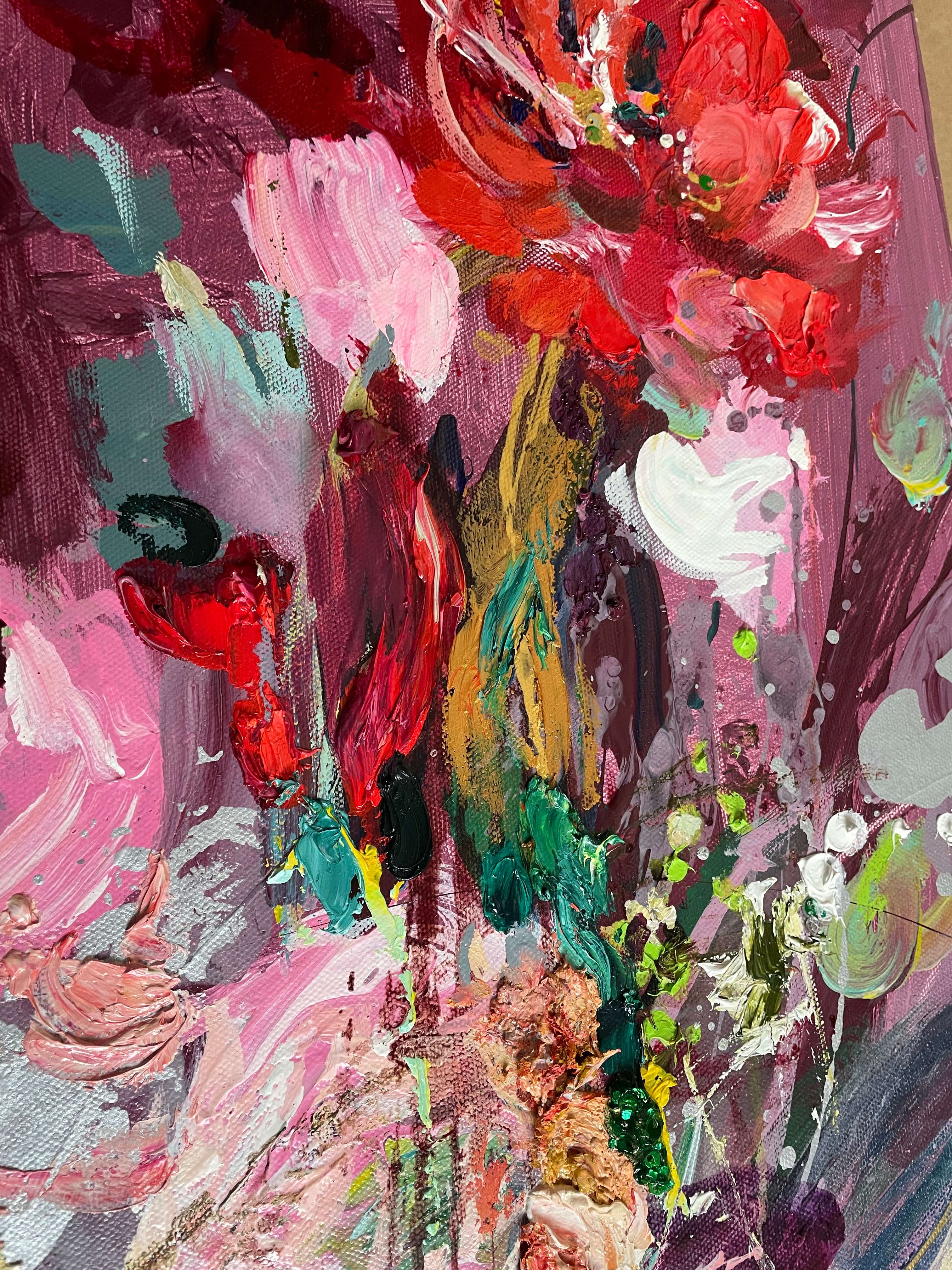 Kesän onnittelut - uniikki taidemaalaus Svetlana Ruoho