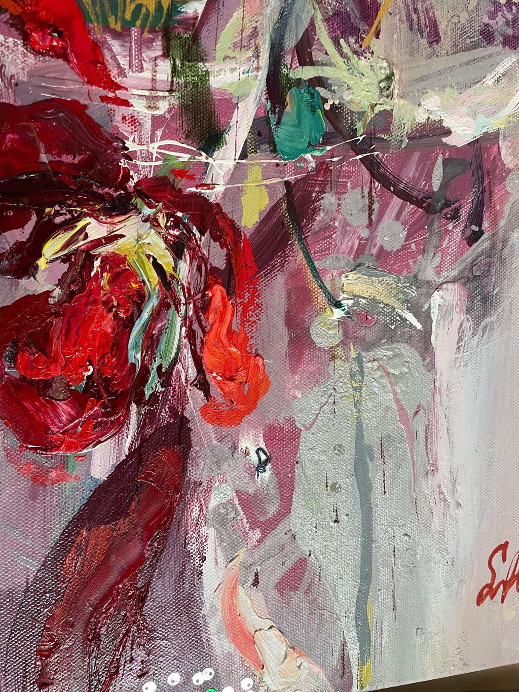 Kesän onnittelut - uniikki taidemaalaus Svetlana Ruoho