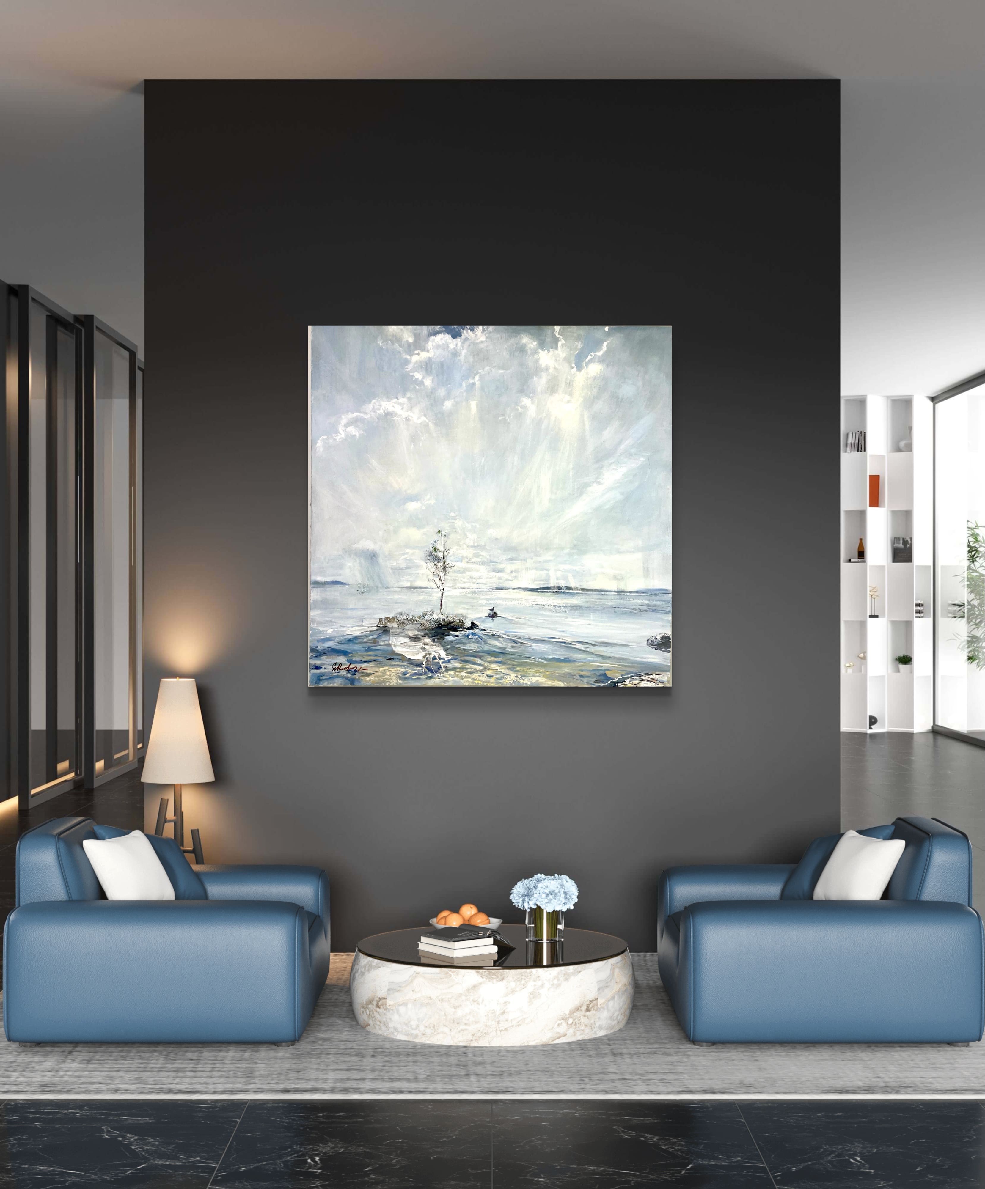 Kelluva saari - uniikki taidemaalaus Svetlana Ruoho