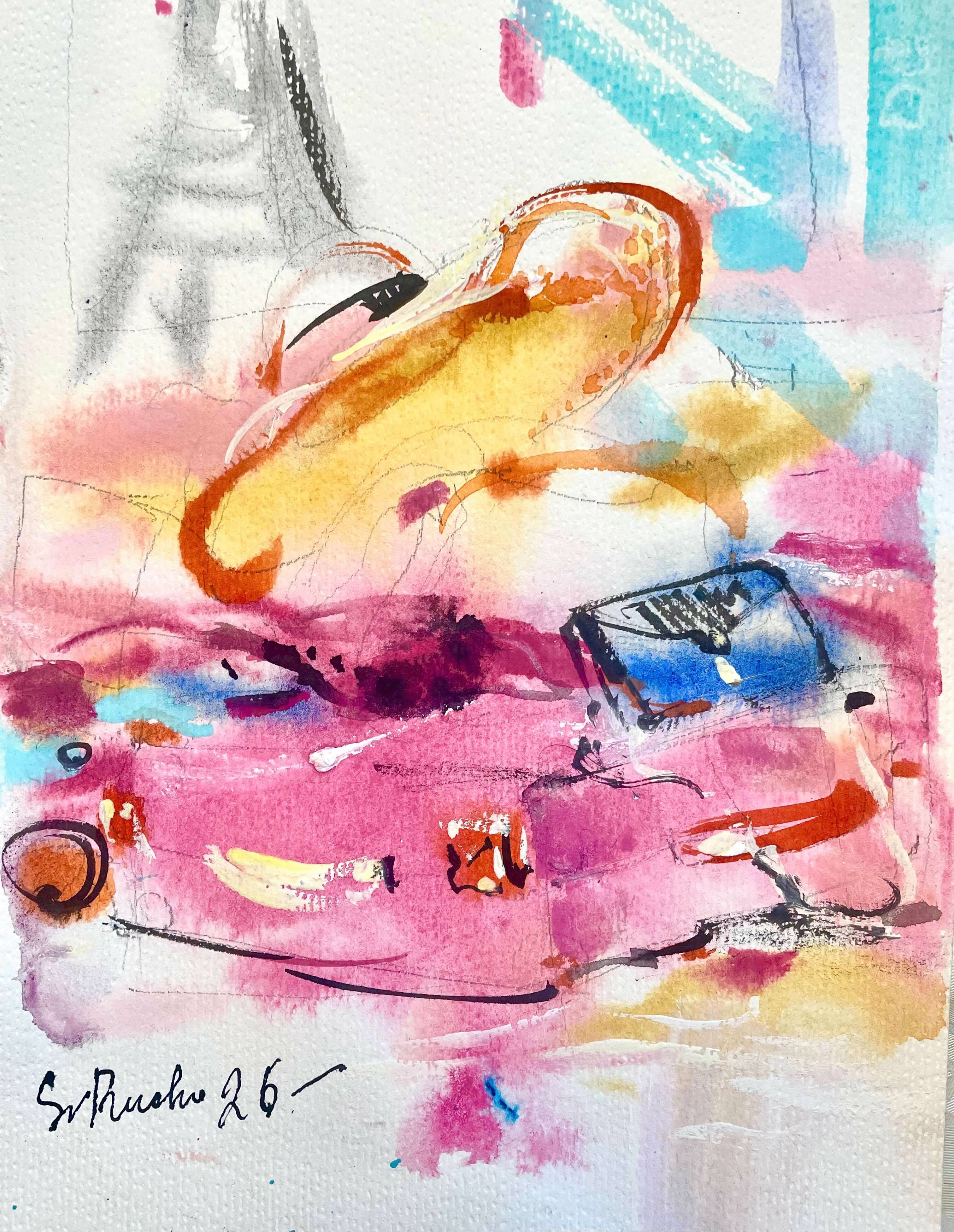 Pariisin reissussa. - uniikki taidemaalaus Svetlana Ruoho