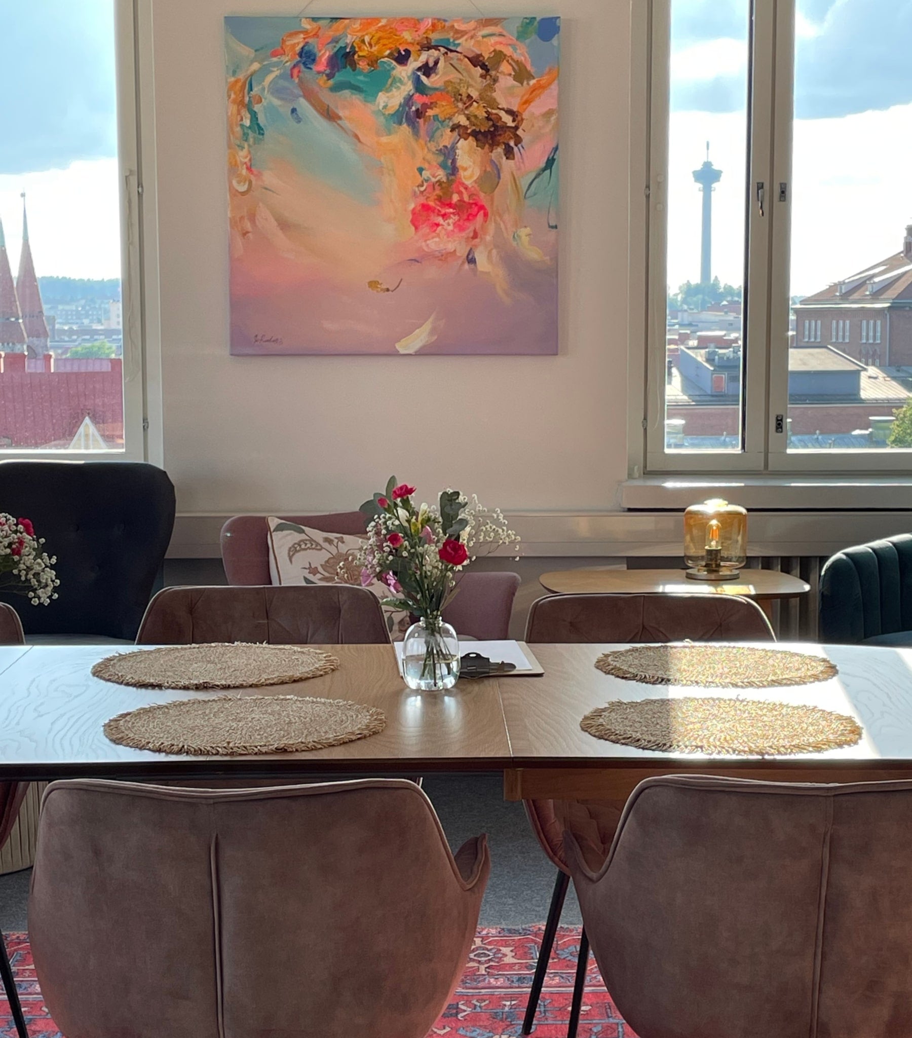 Auringon puolella - uniikki taidemaalaus Svetlana Ruoho