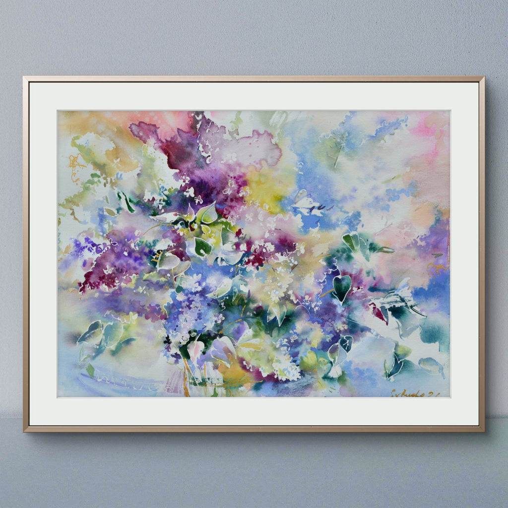 Syreenin lempeät muistot - uniikki taidemaalaus Svetlana Ruoho