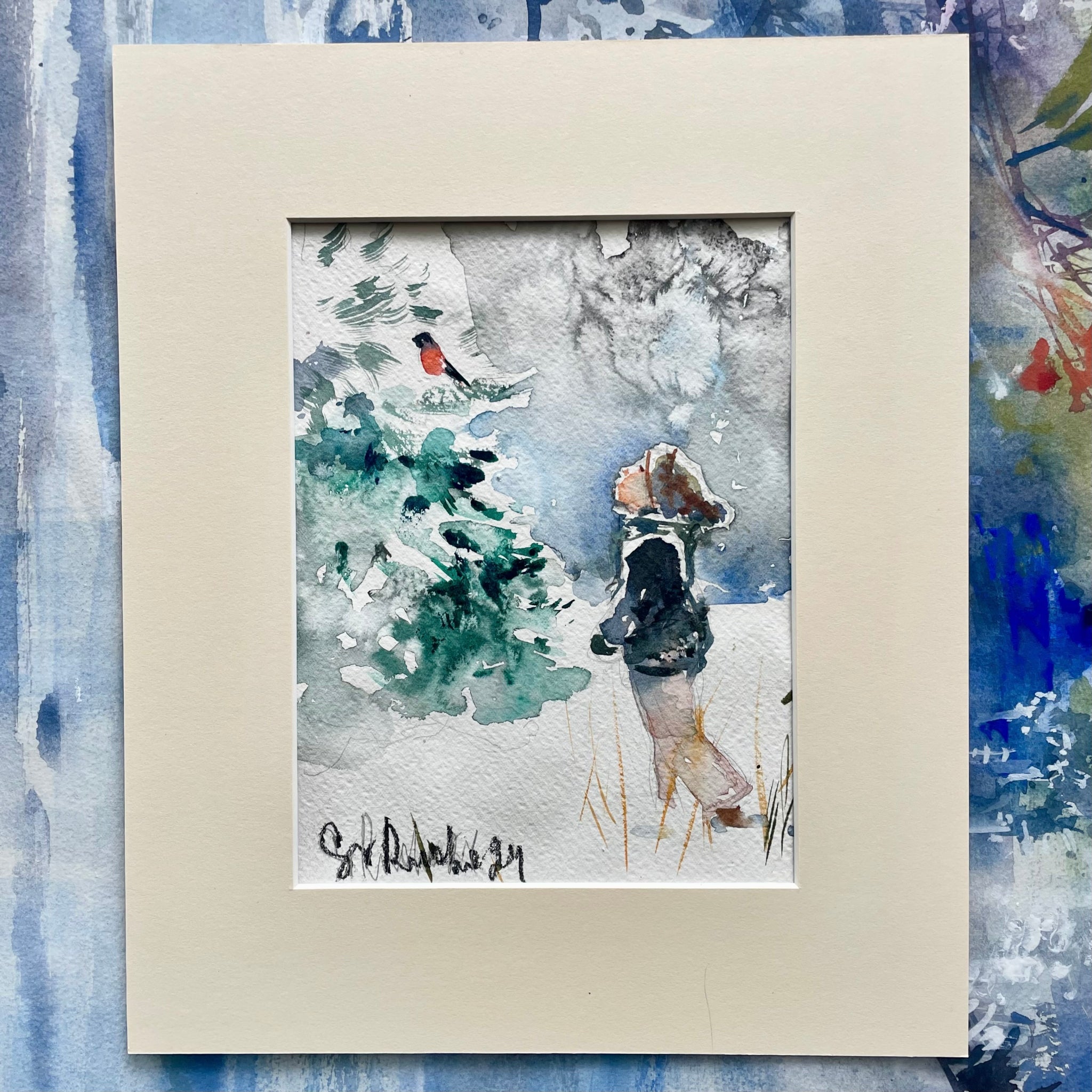 Metsän taika - uniikki taidemaalaus Svetlana Ruoho