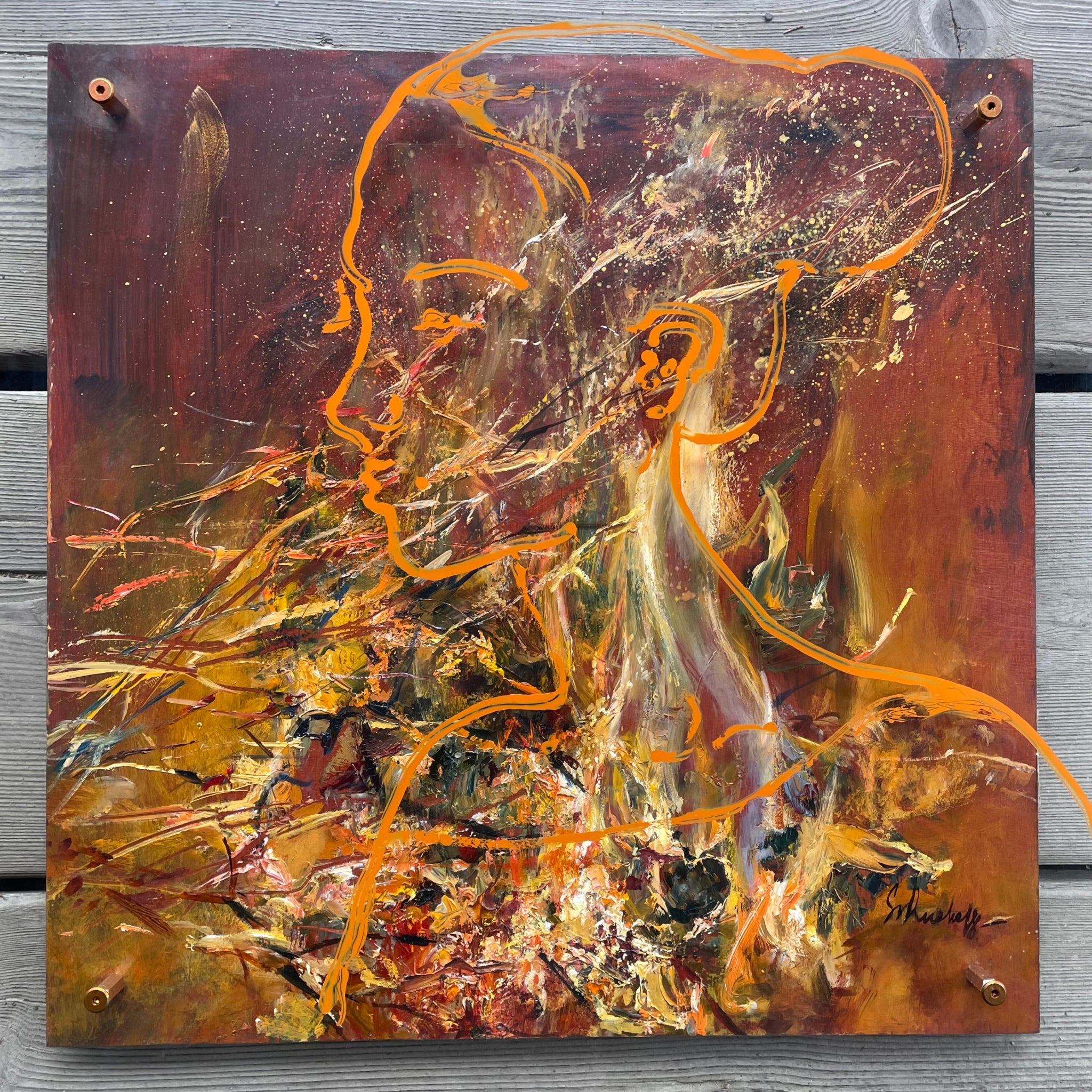 Kipinä - uniikki taidemaalaus Svetlana Ruoho