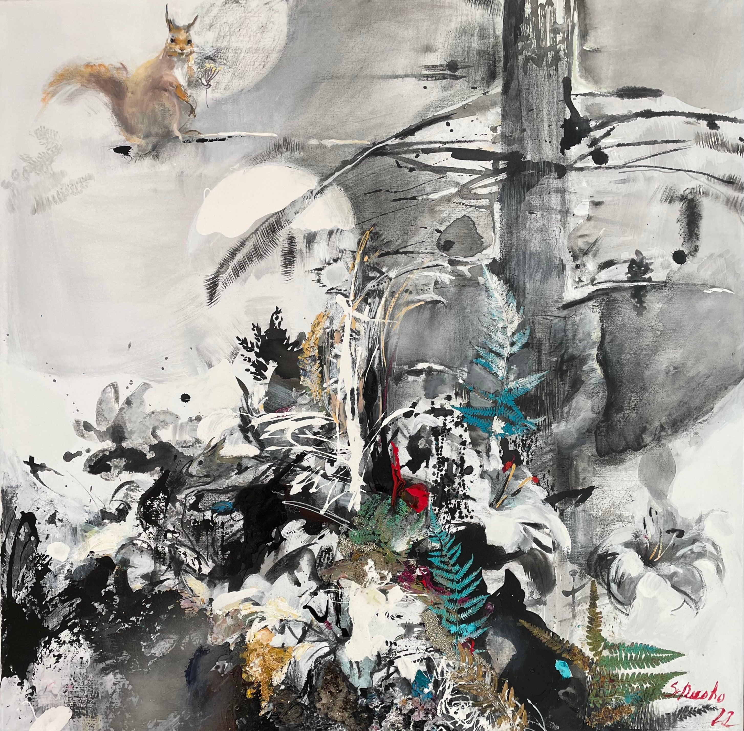 Juhannusyö - uniikki taidemaalaus Svetlana Ruoho